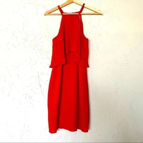 ALI & JAY Tiered Bodice Halter in Red Size M - Picture 5 of 15